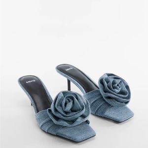 Mango Denim Mules Sandals - size 41